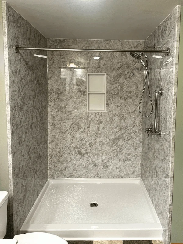 After shower renovation - Jacuzzi Tub-to-Shower Conversion