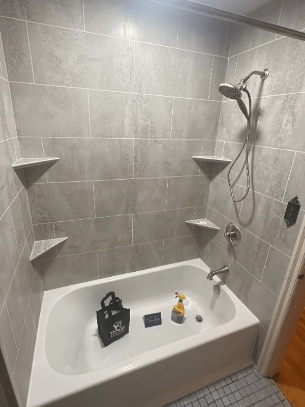 After shower renovation - Tub Replacement