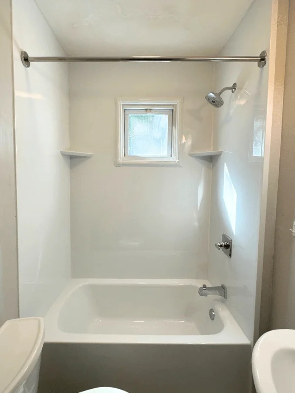 After shower renovation - Tub Replacement