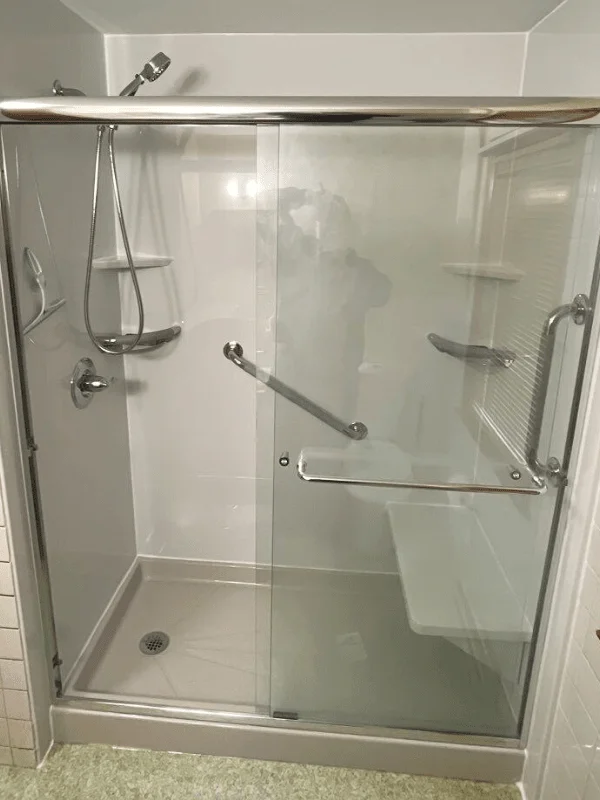 After shower renovation - Tub-To-Shower Conversion