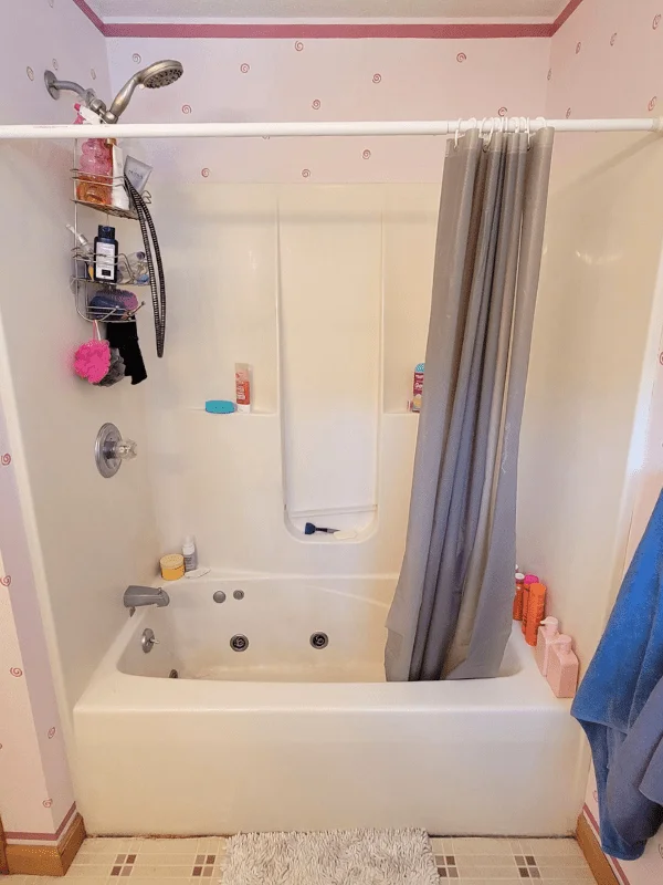 Before shower renovation - Jacuzzi Tub-to-Shower Conversion