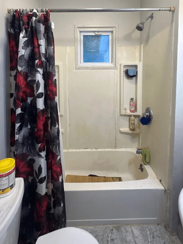 Before shower renovation - Tub Replacement